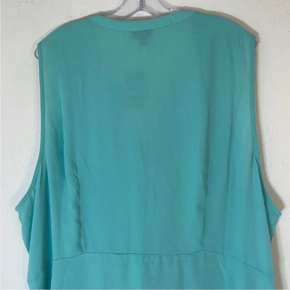 Torrid Peplum Georgette Button Front Tie-Front Blouse. 4X. NWT. - Picture 11 of 12